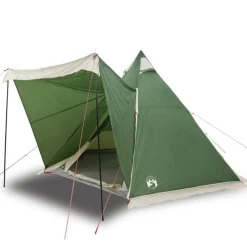 Tente familiale tipi 6 personnes vert imperméable