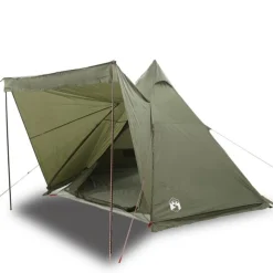 Tente familiale tipi 6 personnes vert olive imperméable