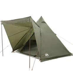 Tente familiale tipi 6 personnes vert olive imperméable