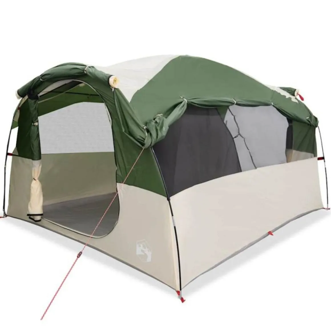 Tente familiale tunnel 6 personnes vert imperméable