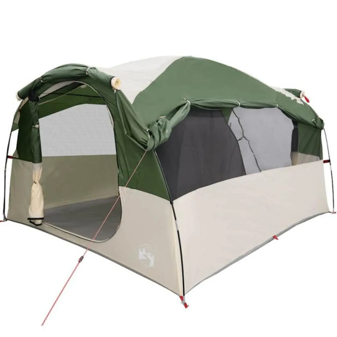 Tente familiale tunnel 6 personnes vert imperméable