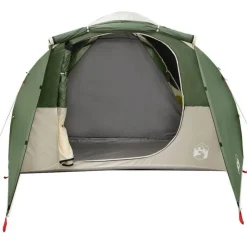 Tente familiale tunnel 6 personnes vert imperméable