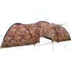 Tente igloo de camping 650x240x190 cm 8 personnes Camouflage