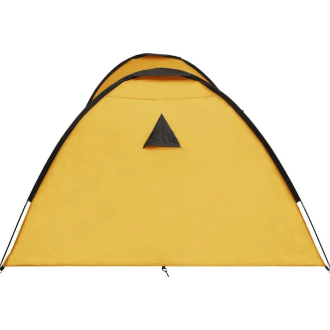 Tente igloo de camping 650x240x190 cm 8 personnes Jaune