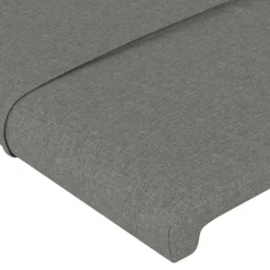 Tete de lit a LED Gris fonce 80x5x78/88 cm Tissu