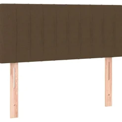 Tete de lit a LED Marron Fonce 90x5x78/88 cm Tissu