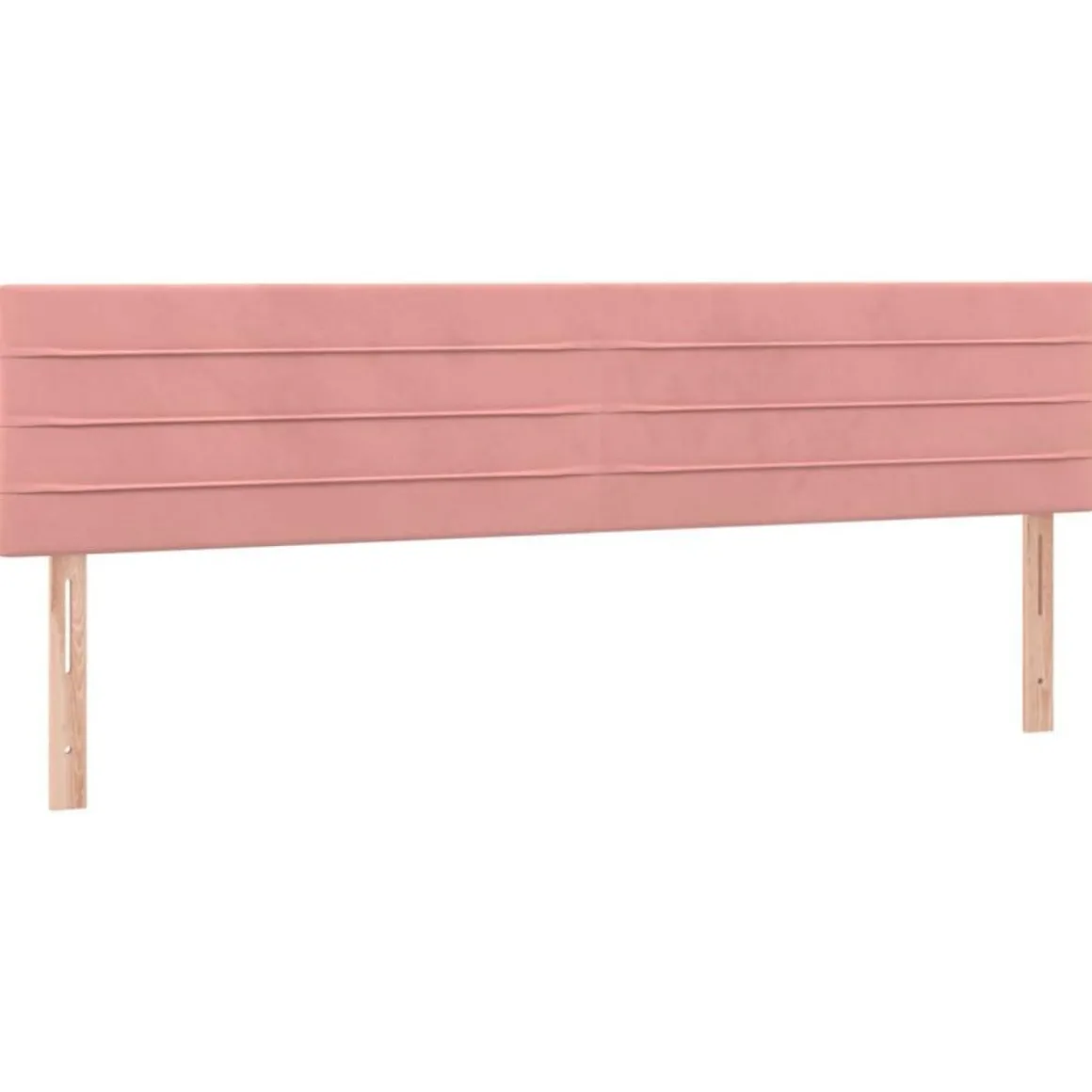 Tete de lit a LED Rose 200x5x78/88 cm Velours