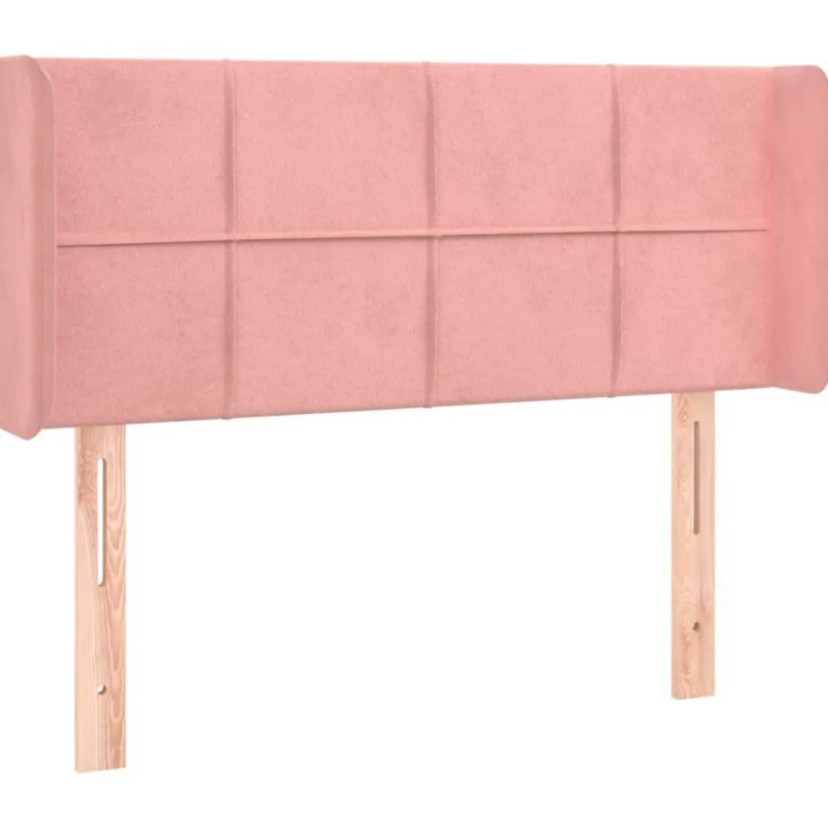 Tete de lit a LED Rose 83x16x78/88 cm Velours