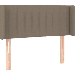 Tete de lit a LED Taupe 93x16x78/88 cm Tissu