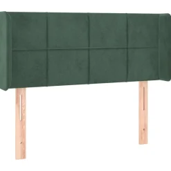 Tete de lit a LED Vert fonce 93x16x78/88 cm Velours