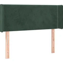 Tete de lit a LED Vert fonce 83x16x78/88 cm Velours