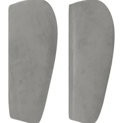 Tete de lit avec oreilles Gris clair 93x23x78/88 cm Velours