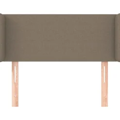Tete de lit avec oreilles Taupe 93x16x78/88 cm Tissu
