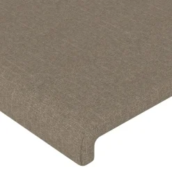 Tete de lit avec oreilles Taupe 93x16x78/88 cm Tissu