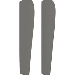 Tete de lit avec oreilles Gris fonce 203x23x118/128 cm Tissu