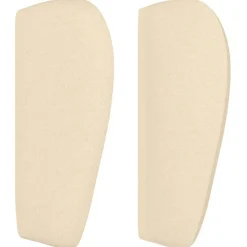 Tete de lit avec oreilles Creme 203x23x78/88 cm Tissu