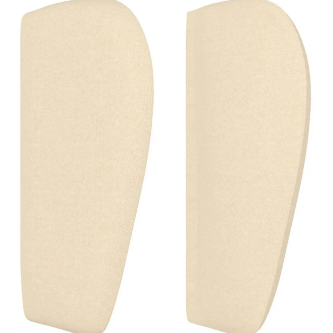 Tete de lit avec oreilles Creme 203x23x78/88 cm Tissu