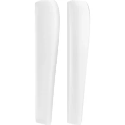 Tete de lit avec oreilles Blanc 163x23x118/128 cm Similicuir