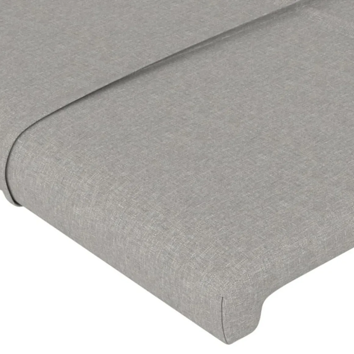 Tete de lit avec oreilles Gris clair 103x16x78/88 cm Tissu