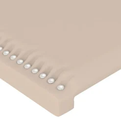 Tete de lit avec oreilles Cappuccino 147x23x118/128 cm