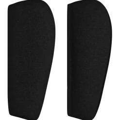 Tete de lit avec oreilles Noir 83x23x78/88 cm Tissu