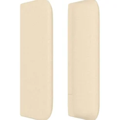 Tete de lit avec oreilles Creme 83x16x78/88 cm Tissu