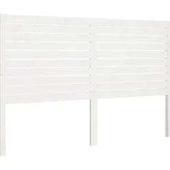 Tete de lit Blanc 126x4x100 cm Bois massif de pin