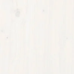 Tete de lit Blanc 146x4x100 cm Bois massif de pin