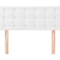 Tete de lit Blanc 90x5x78/88 cm Similicuir