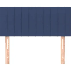 Tete de lit Bleu 90x5x78/88 cm Tissu