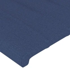 Tete de lit Bleu 90x5x78/88 cm Tissu