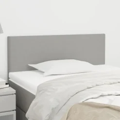 Tete de lit Gris clair 90x5x78/88 cm Tissu