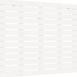 Tete de lit murale Blanc 96x3x91,5 cm Bois massif de pin