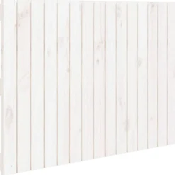 Tete de lit murale Blanc 95,5x3x60 cm Bois massif de pin