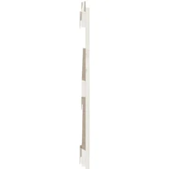 Tete de lit murale Blanc 95,5x3x60 cm Bois massif de pin