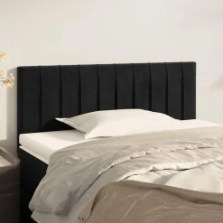 Tete de lit Noir 90x5x78/88 cm Velours