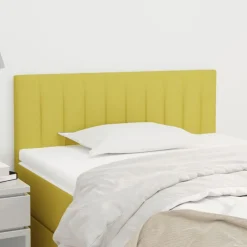 Tete de lit Vert 100x5x78/88 cm Tissu