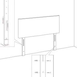 Tetes de lit 2 pcs Blanc 100x5x78/88 cm Similicuir