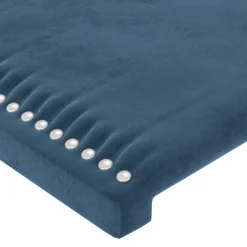 Tetes de lit 4 pcs Bleu fonce 100x5x78/88 cm Velours