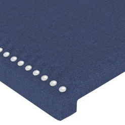 Tetes de lit 2 pcs Bleu 80x5x78/88 cm Tissu