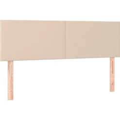 Tetes de lit 2 pcs Cappuccino 72x5x78/88 cm Similicuir