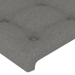 Tetes de lit 4 pcs Gris fonce 72x5x78/88 cm Tissu