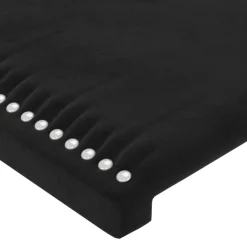 Tetes de lit 4 pcs Noir 100x5x78/88 cm Velours