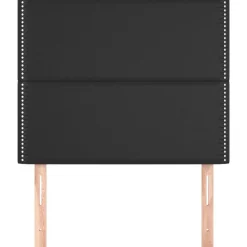 Tetes de lit 2 pcs Noir 80x5x78/88 cm Similicuir