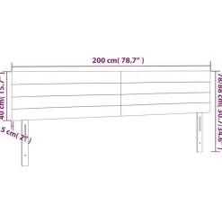 Tetes de lit 2 pcs Taupe 100x5x78/88 cm Tissu