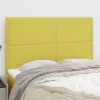 Tetes de lit 4 pcs Vert 72x5x78/88 cm Tissu