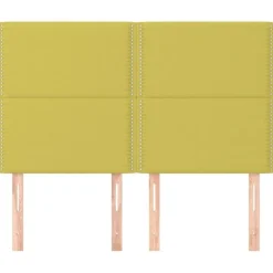 Tetes de lit 4 pcs Vert 72x5x78/88 cm Tissu