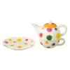 Théière & Tasse avec Sous-Tasse Pop Art 19cm Multicolore
