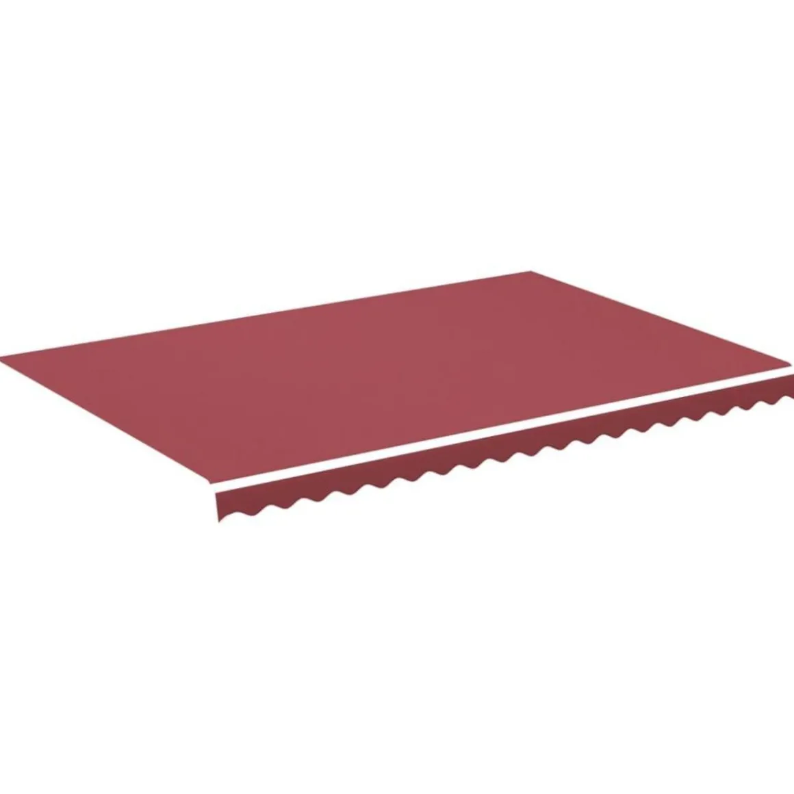 Tissu de remplacement pour auvent Bordeaux rouge 4,5x3 m