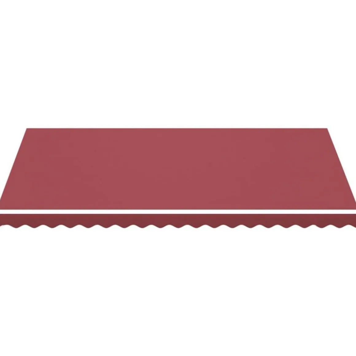 Tissu de remplacement pour auvent Bordeaux rouge 4,5x3 m